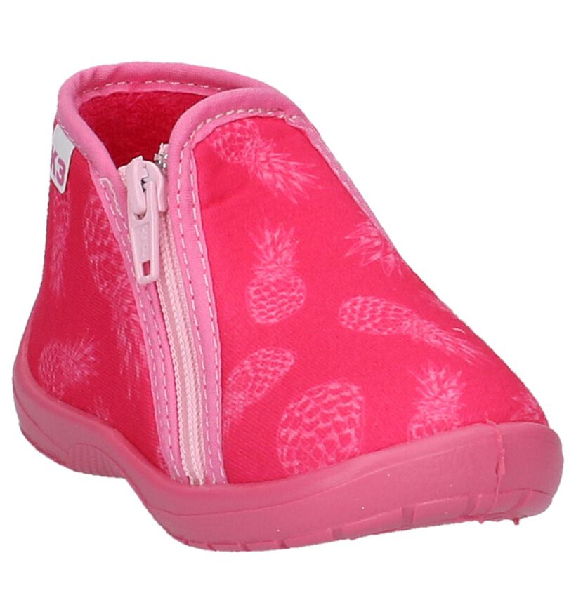 Fuxia Babypantoffels K3 Vraff in stof (221134)