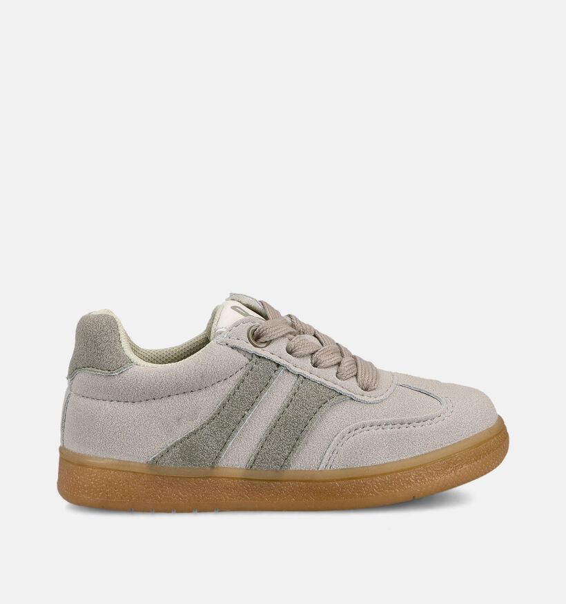 Milo & Mila Baskets en Gris pour filles, gar&ccedil;ons (371196) - pour semelles orthop&eacute;diques