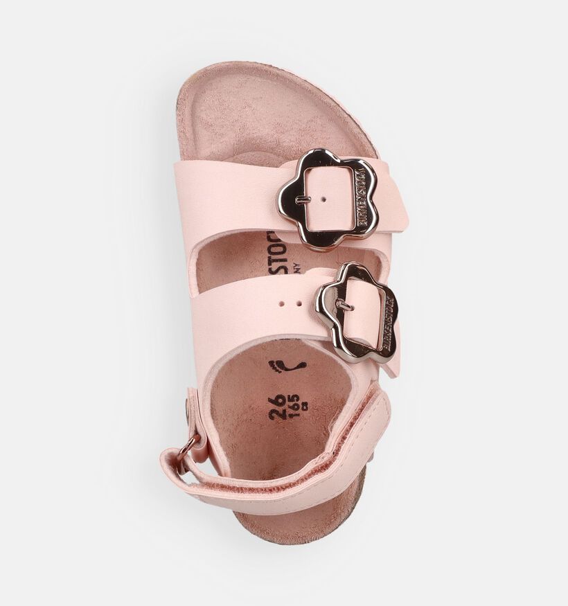 Birkenstock Milano As Flower Lichtroze Sandalen voor meisjes (368272)