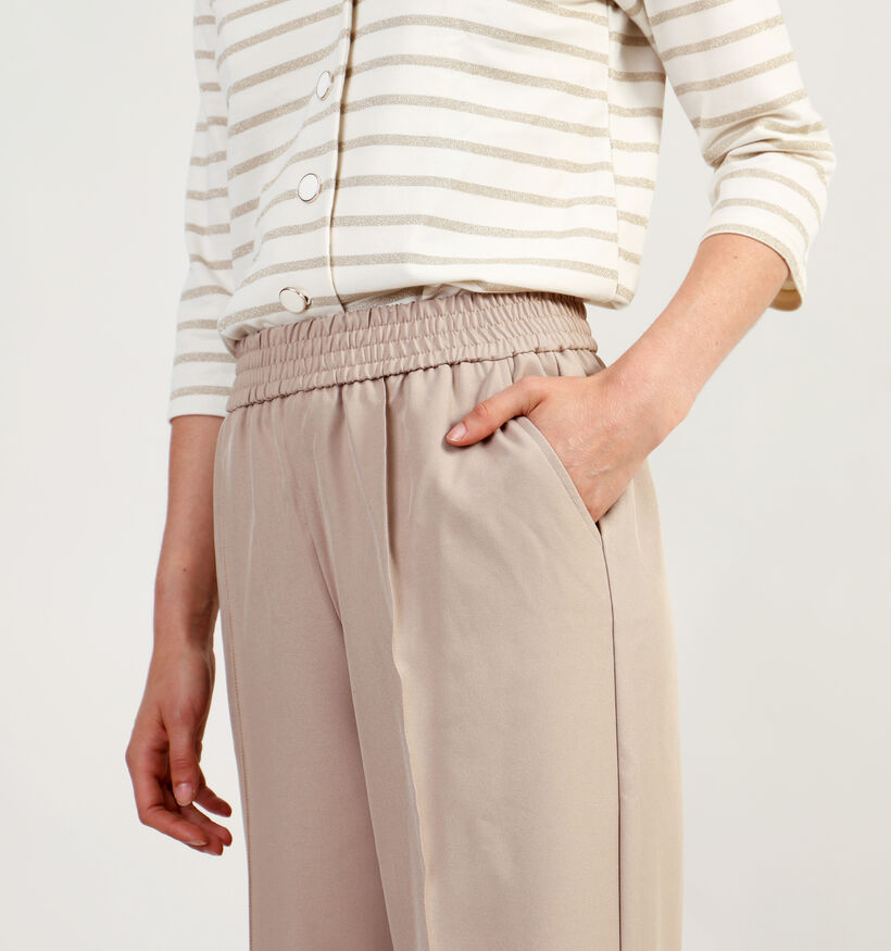 Vila Winnie Beige Wijde broek voor dames (348771)