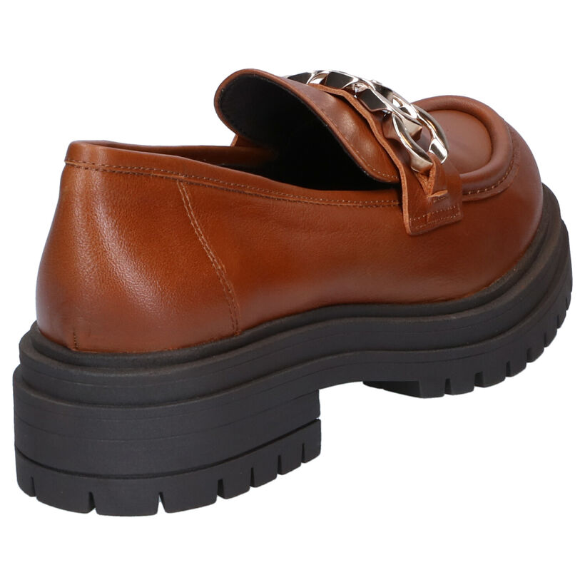 KMB Chaussures à enfiler en Cognac en cuir (298920)