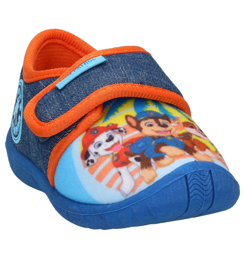 Paw Patrol Pantoufles fermées en Bleu foncé en textile (288518)