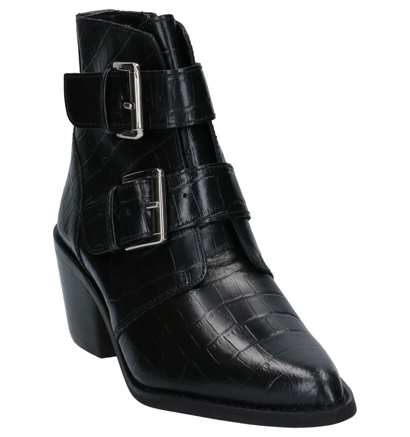 Hampton Bays Zwarte Western Laarsjes in leer (258785)
