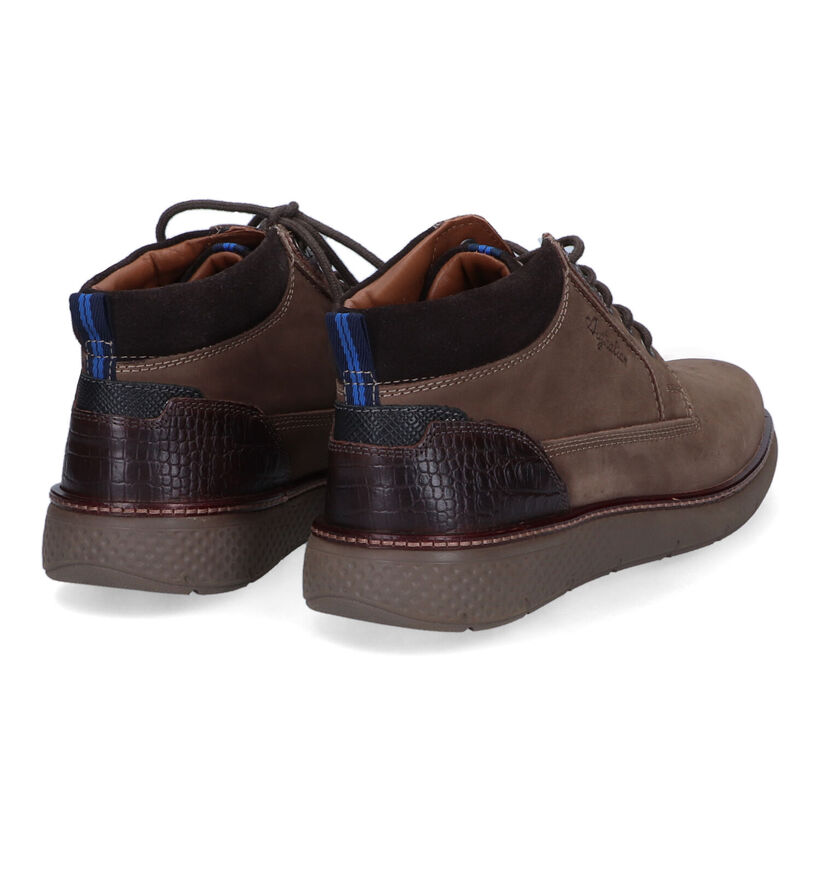 Australian Dexter Bruine Hoge Schoenen in nubuck (313337)