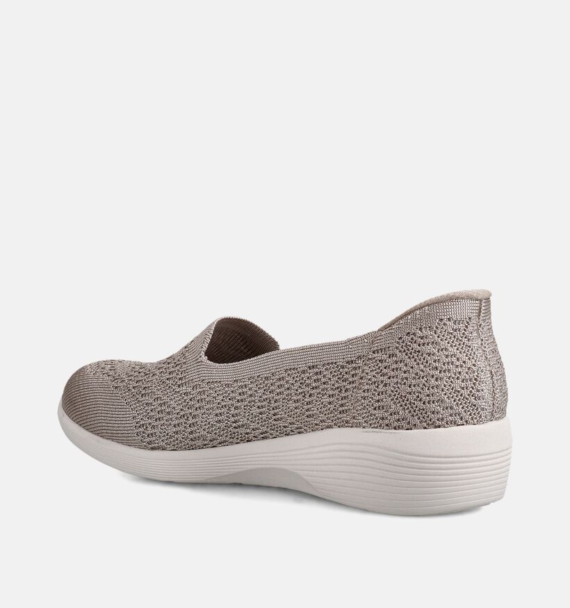 Skechers Arya Hands Free Slip-ins Ballerines en Taupe pour femmes (367843)
