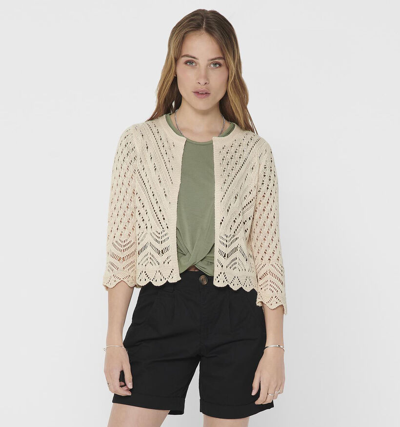 JDY Sun Beige Crochet cardigan voor dames (353256)