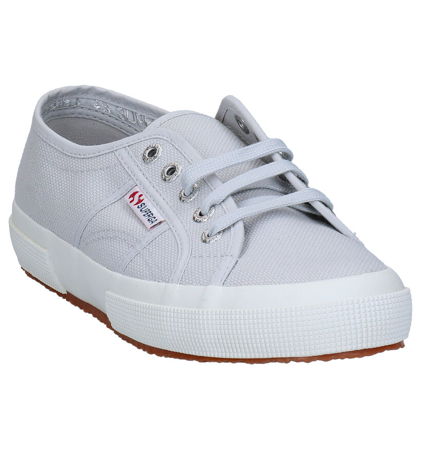 Superga Grijze Sneakers in stof (284295)