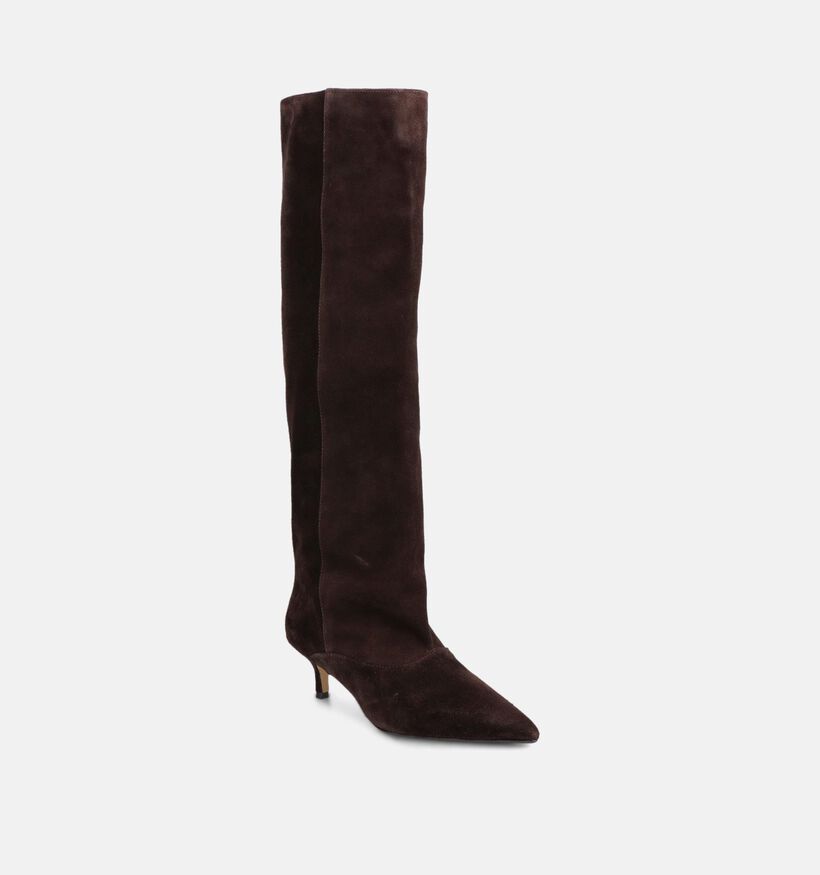 March23 Tosette Bottes hautes en Marron fonc&eacute; pour femmes (381088)