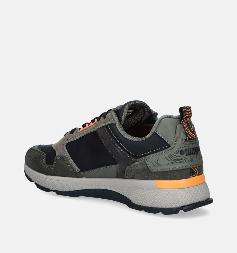 Jeep Ontario Zip Kaki Veterschoenen voor heren (344424) - geschikt voor steunzolen
