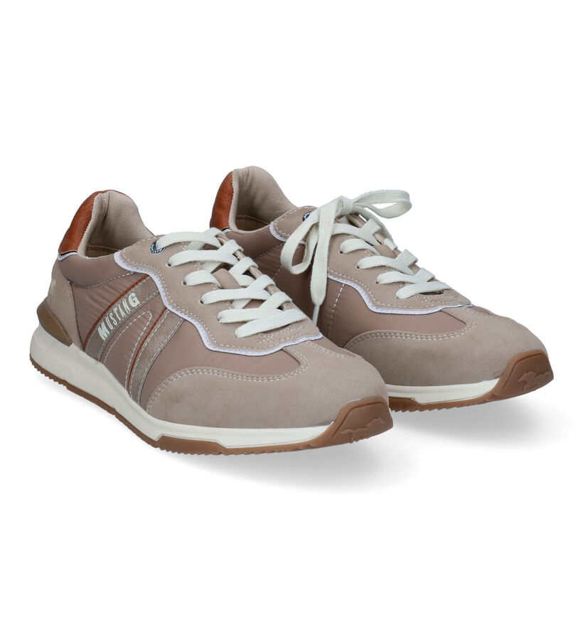 Mustang Chaussures plates en Taupe pour hommes (307854)