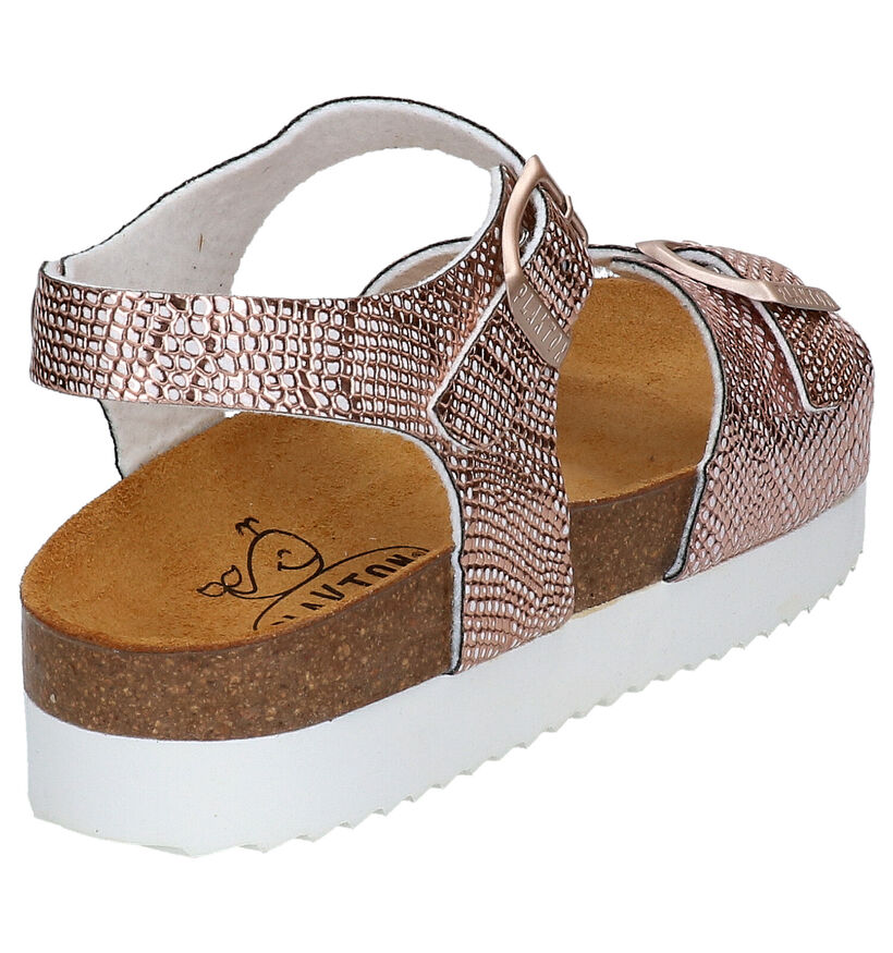 Plakton Sandales en Or rose en simili cuir (271801)