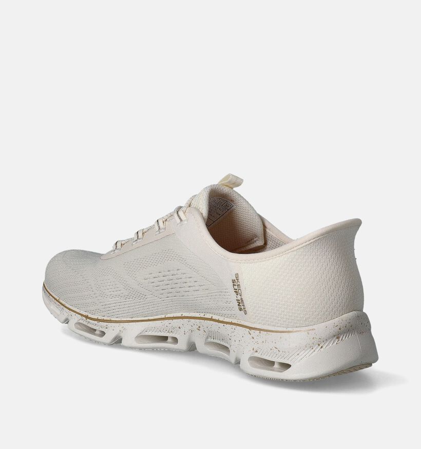 Skechers Glide Step Gratify Space Beige Sneakers voor dames (352281)
