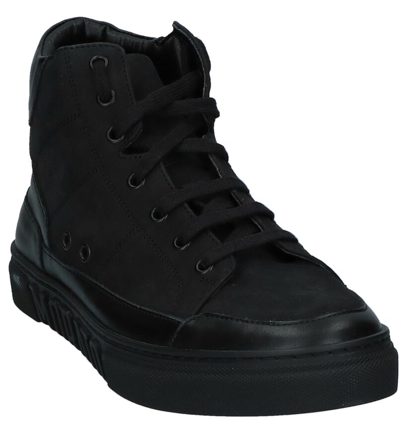 Zwarte Hoge Sneakers Antony Morato in nubuck (232337)