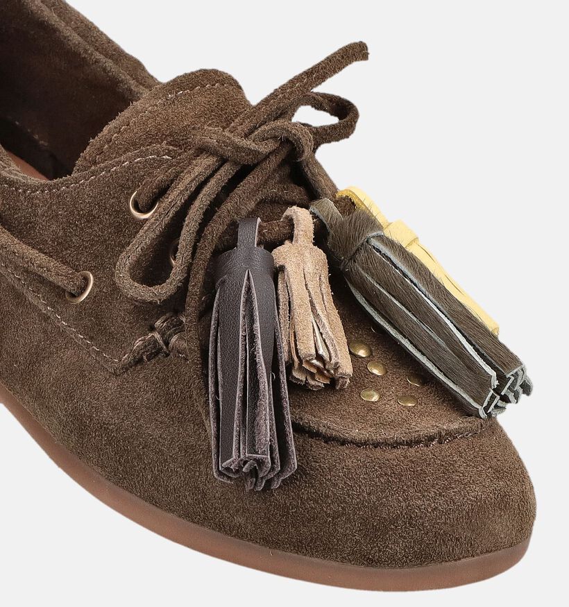 Poelman Kakigroene Bootschoenen voor dames (384296)