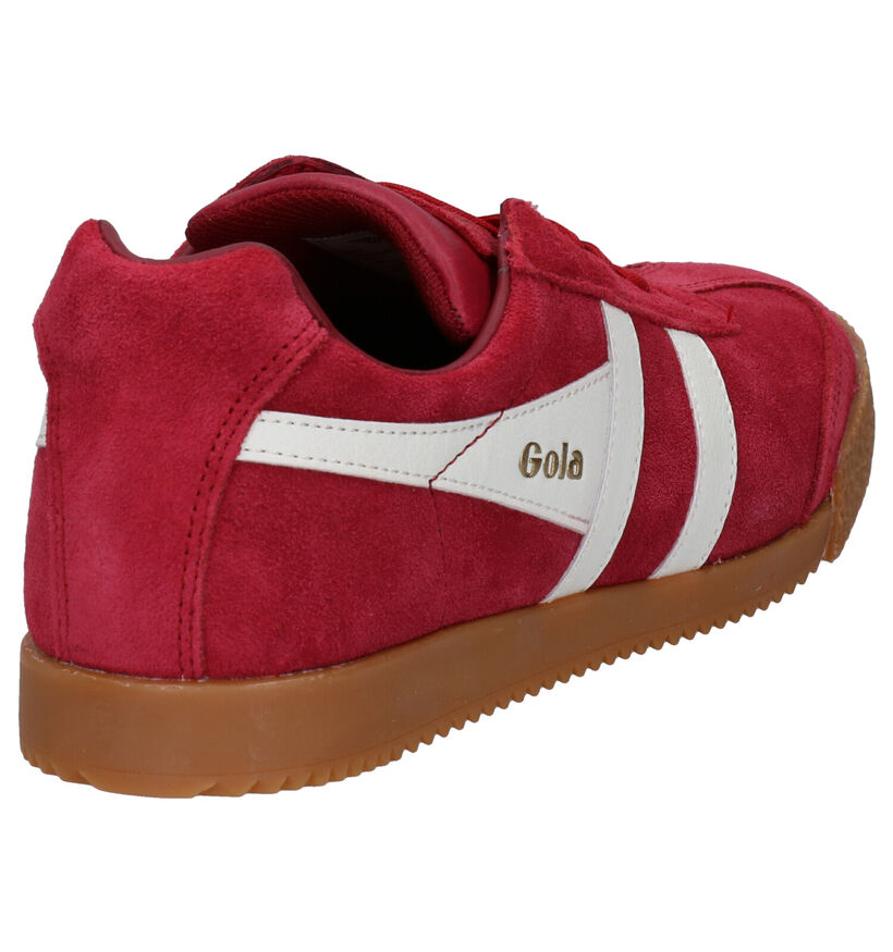 Gola Classics Rode Sneakers in daim (287678)
