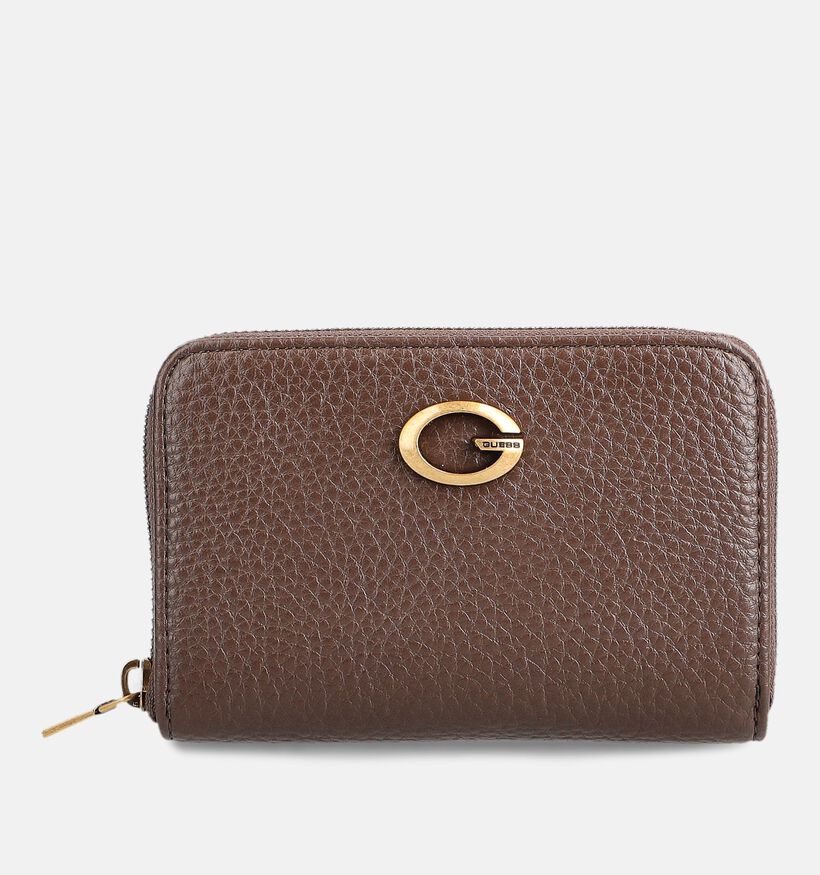 Guess Espresso Bruine Ritsportemonnee voor dames (381228)