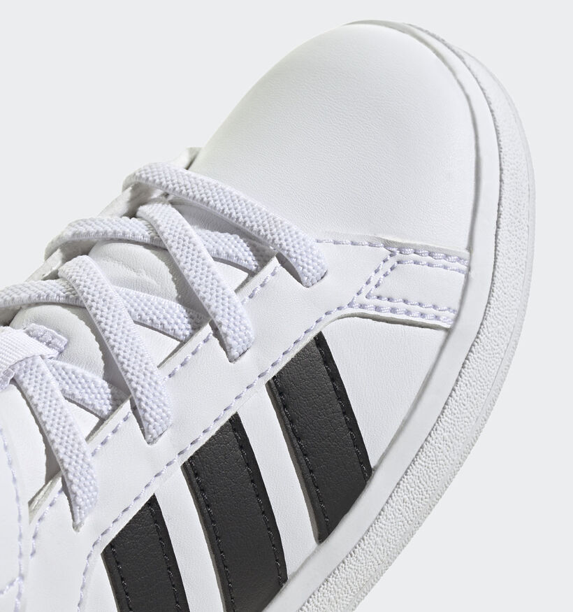 adidas Grand Court Mid K Witte Sneakers voor jongens, meisjes (343189)