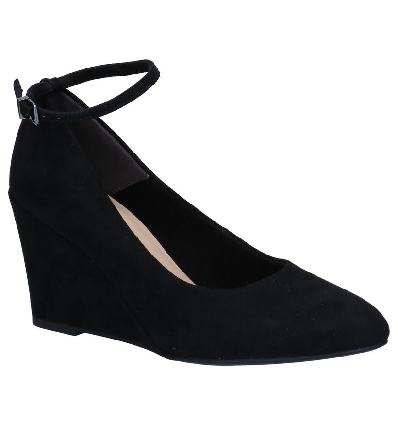 Tamaris Touch It Zwarte Pumps in stof (280781)