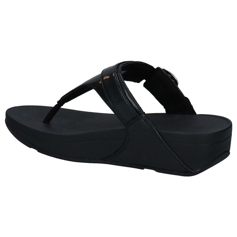 FitFlop Lulu Tongs en Noir en simili cuir (293470)