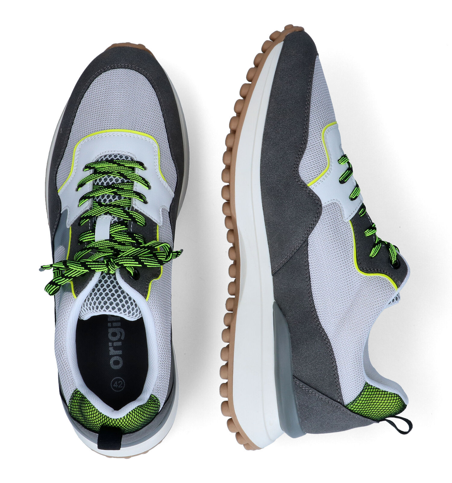 Wit grijze sales sneakers