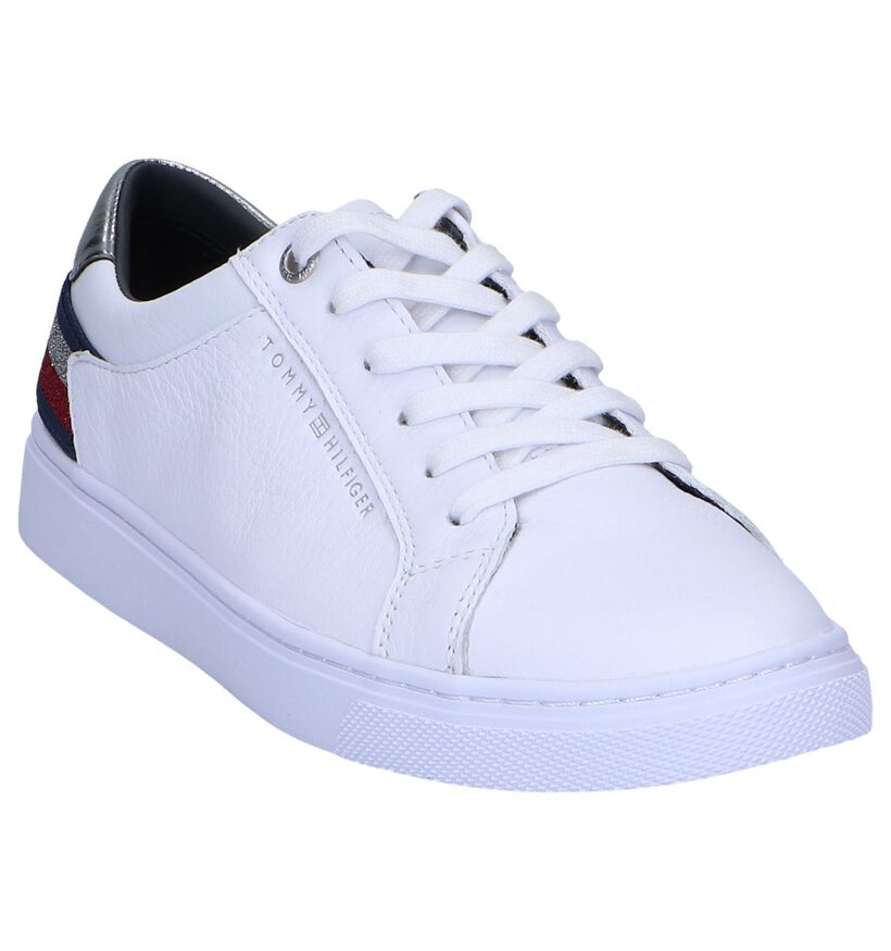 Witte Tommy Hilfiger Essential Sneakers in kunstleer (237243)