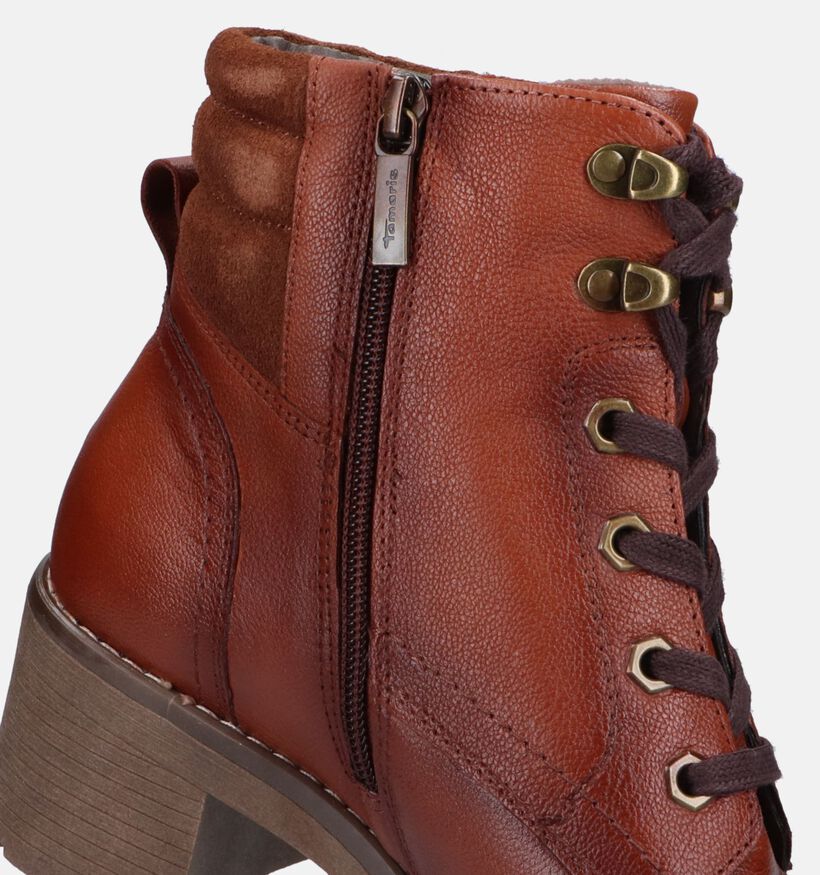 Tamaris Comfort Cognac Veterboots voor dames (333090) - geschikt voor steunzolen