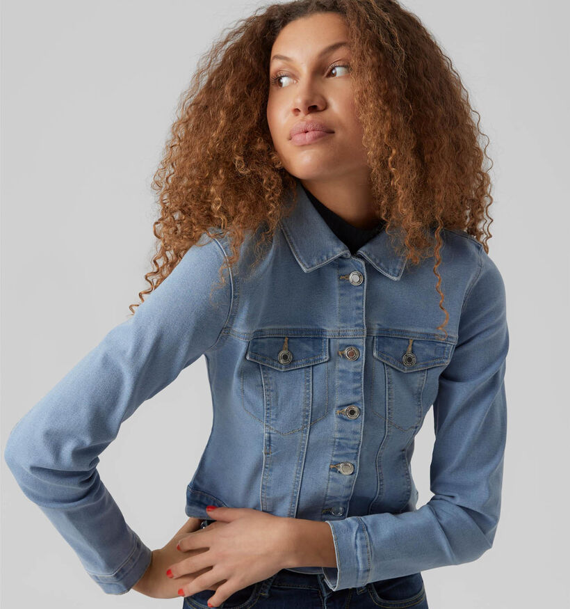 Vero Moda Luna Veste en jeans en Bleu (323870)