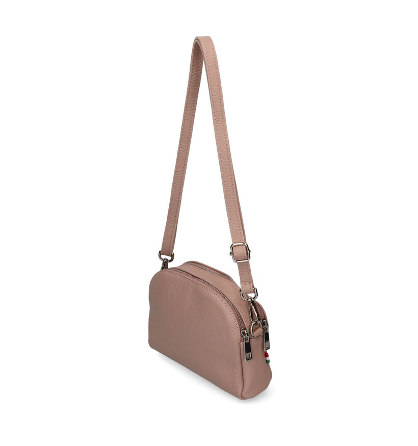 Time Mode Beige Crossbody Tas in leer (327474)