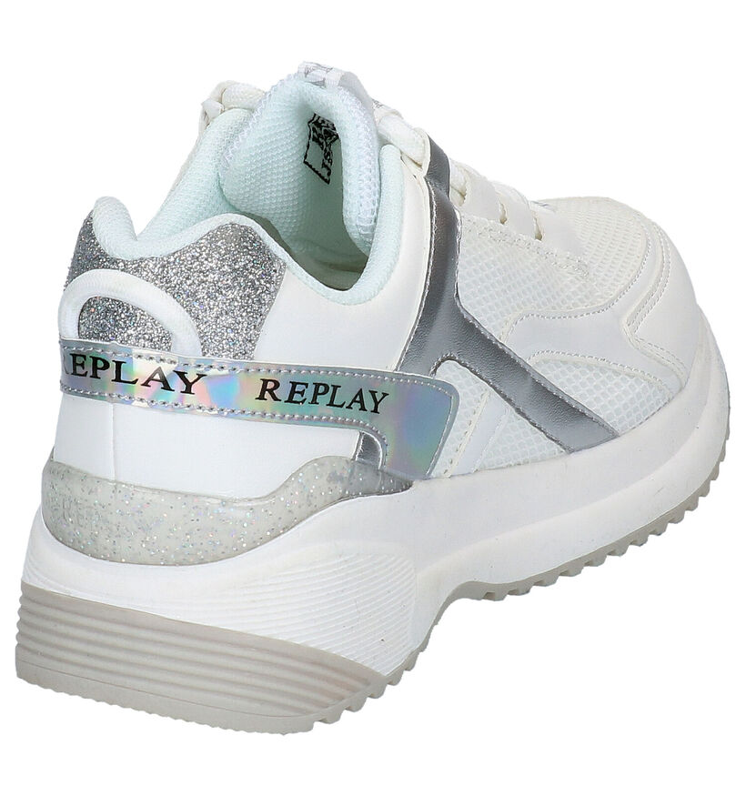 Replay Edimburgh Witte Sneakers in kunstleer (266329)