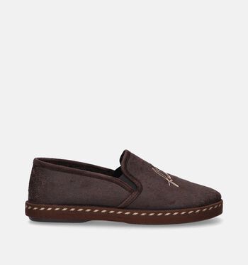 Pantoufles marron