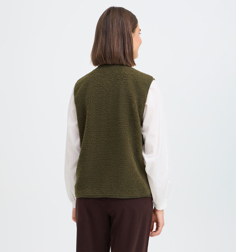 Fransa Tenya Gilets en Vert kaki pour femmes (379942)