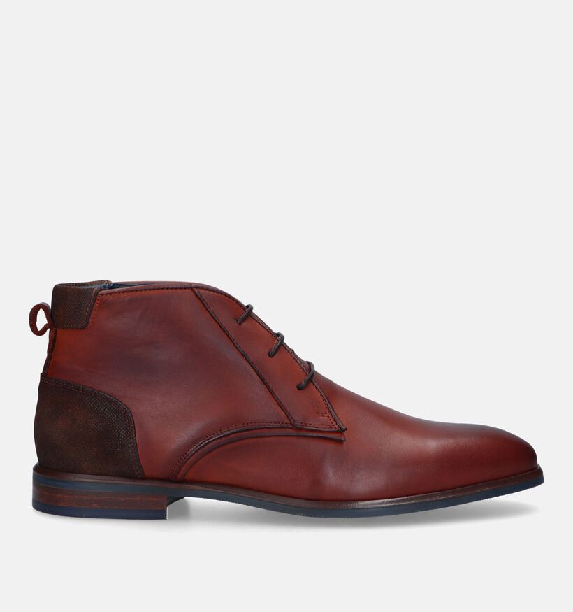 Berkelmans Alastaro Cognac Geklede Veterschoenen voor heren (331387) - geschikt voor steunzolen