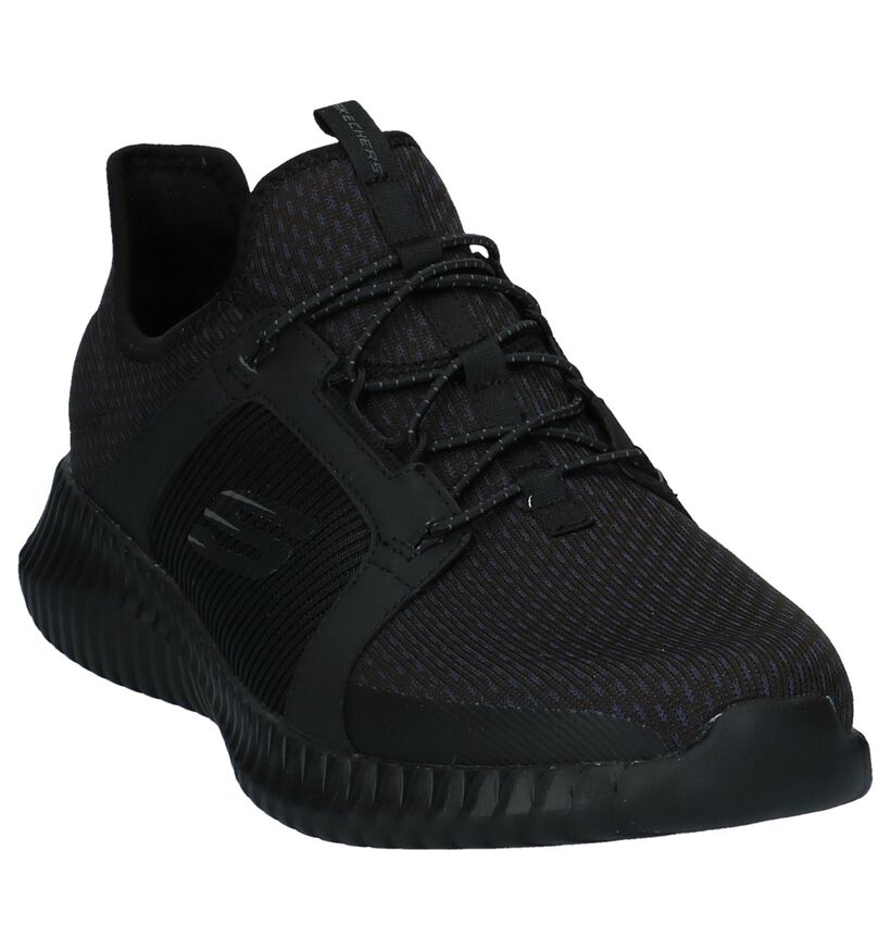 Zwarte Skechers Memory Foam Instap Sneakers, , pdp