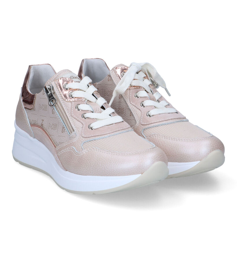 NeroGiardini Goud Roze Sneakers voor dames (321124) - geschikt voor steunzolen