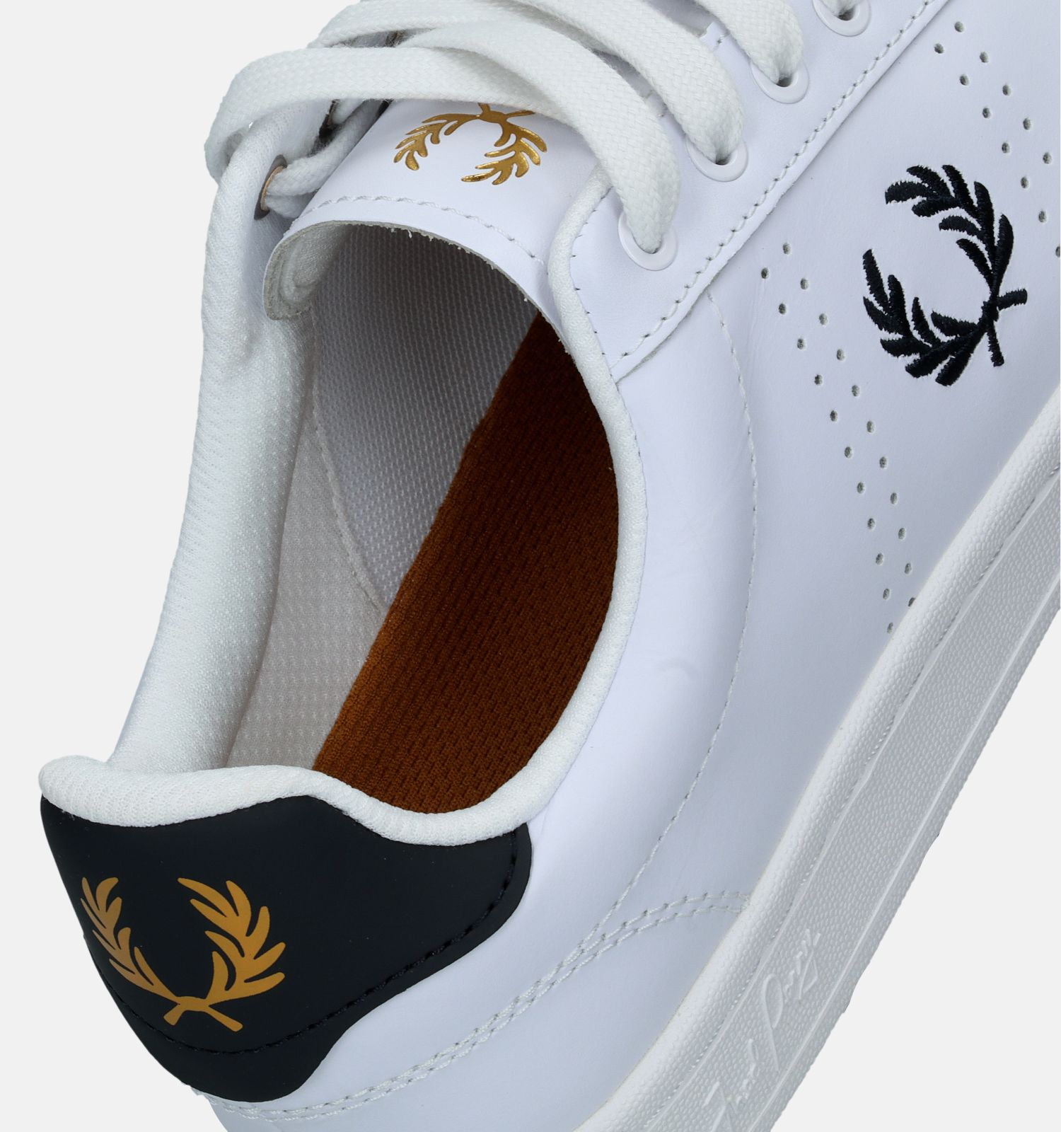 Fred Perry B721 Witte Veterschoenen Heren Lage schoenen Online op TORFS.BE