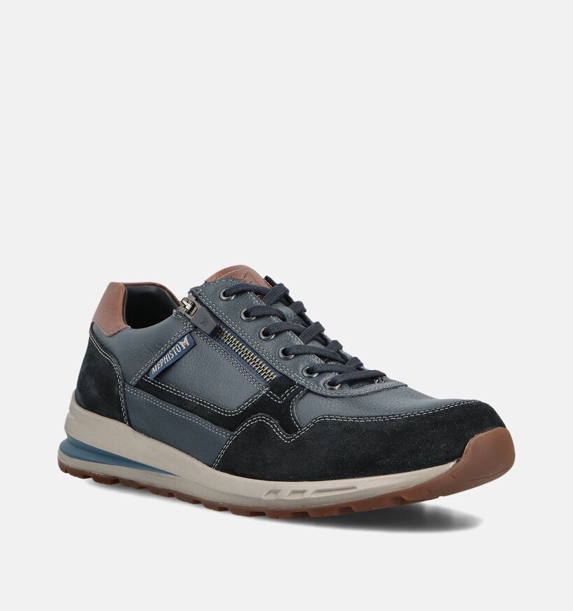 Mephisto Bradley Chaussures plates en Bleu pour hommes (362720) - pour semelles orthopédiques