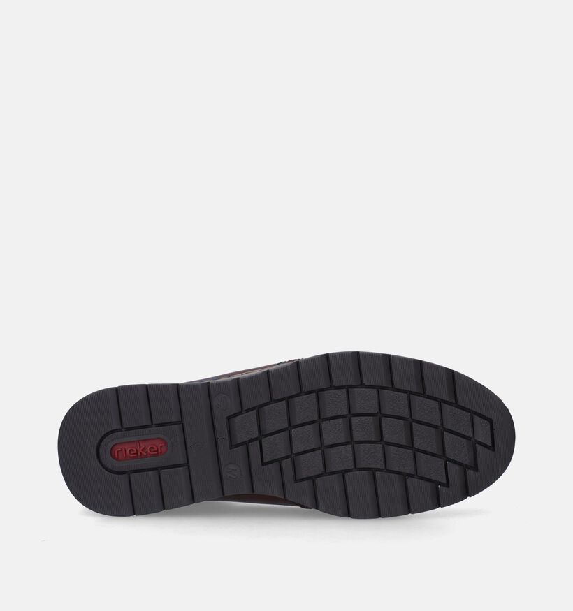 Rieker Donkerbruine Rits-Veterschoenen voor heren (379813)