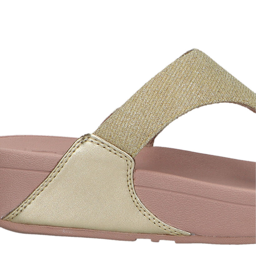 FitFlop Lulu Toepost Zwarte Teenslippers voor dames (353816)