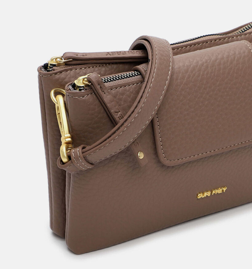 Suri Frey Mimmy Sac port&eacute; crois&eacute; en Taupe pour femmes (379138)