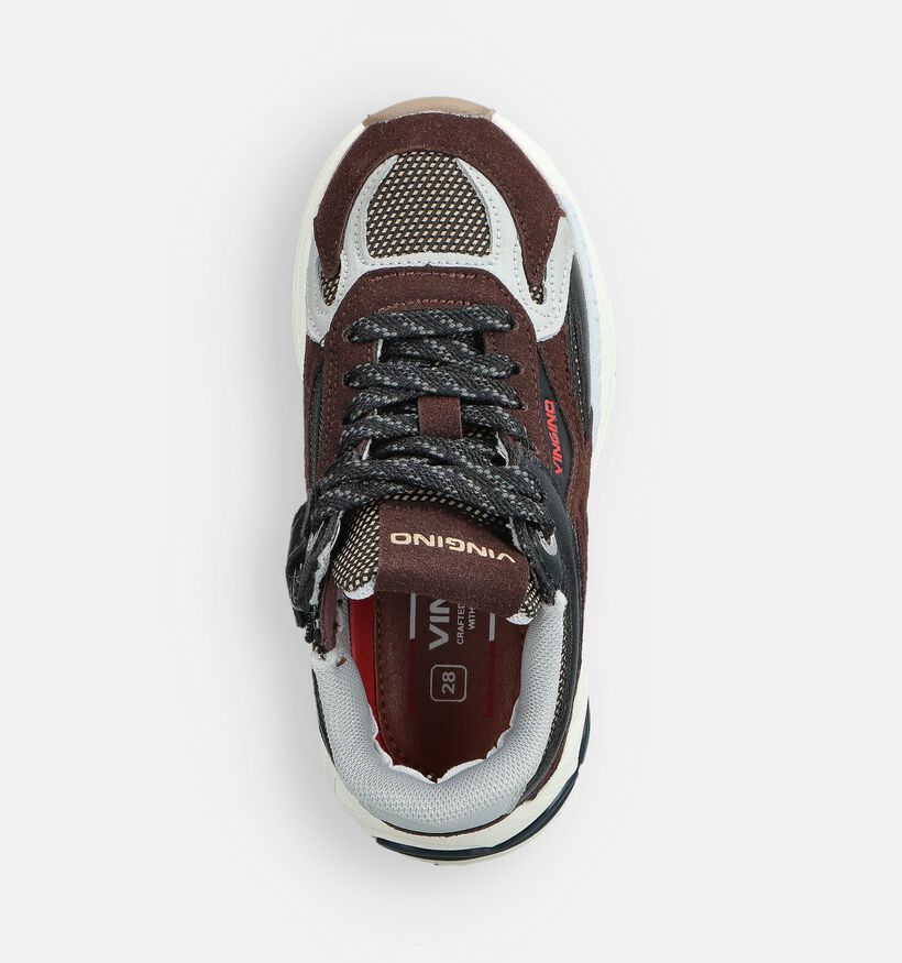 Vingino Chaussures à fermeture éclair/lacets en Marron pour filles, garçons (364644) - pour semelles orthopédiques