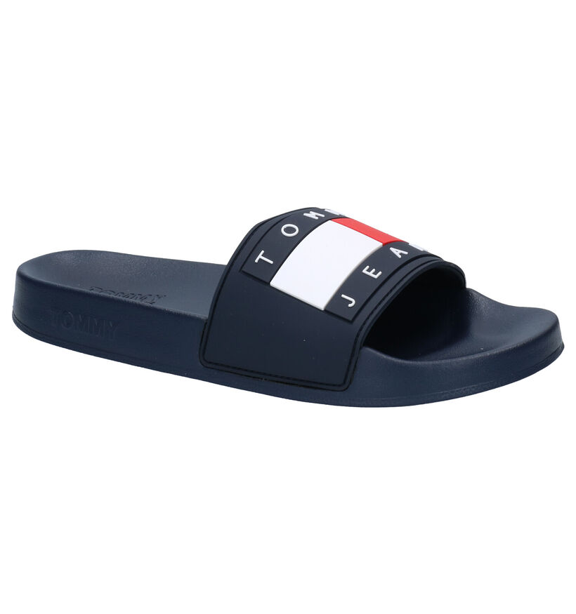 TH Tommy Jeans Flag Blauwe Badslippers voor dames (303956)