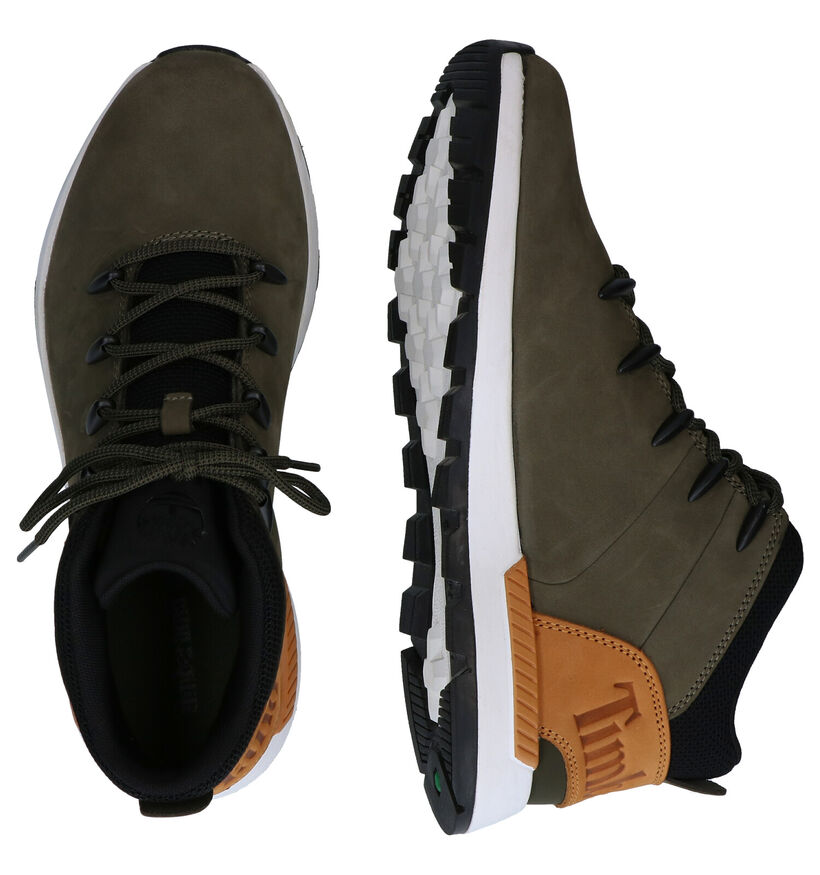 Timberland Sprint Trekker Mid Bottines en Noir pour hommes (344957) - pour semelles orthopédiques
