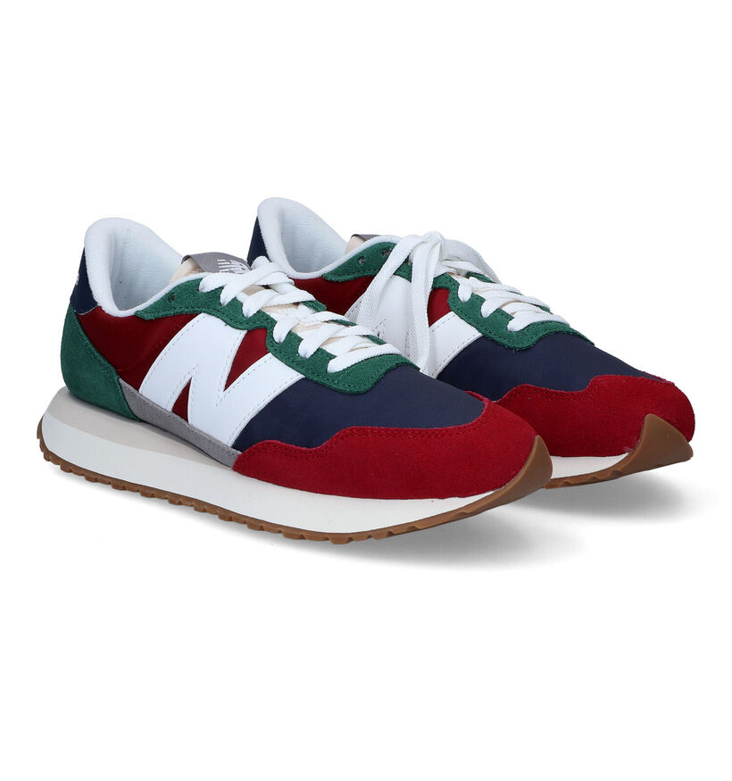 New Balance MS237 Baskets en Rouge en daim (301740)