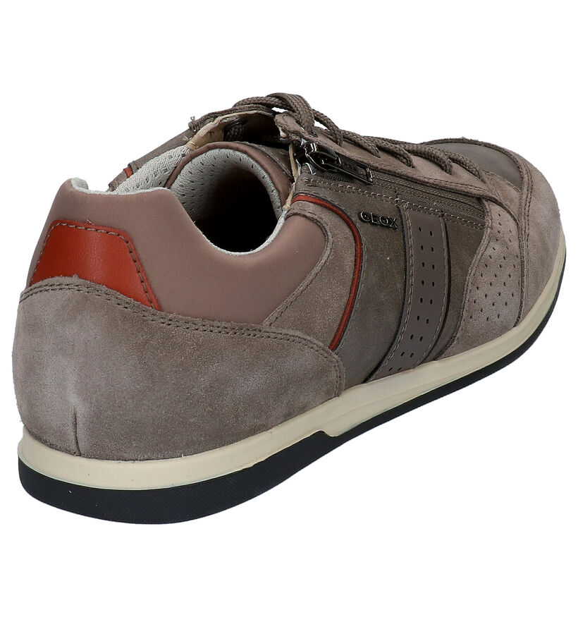 Geox Renan Chaussures à Lacets en Bleu en cuir (266681)