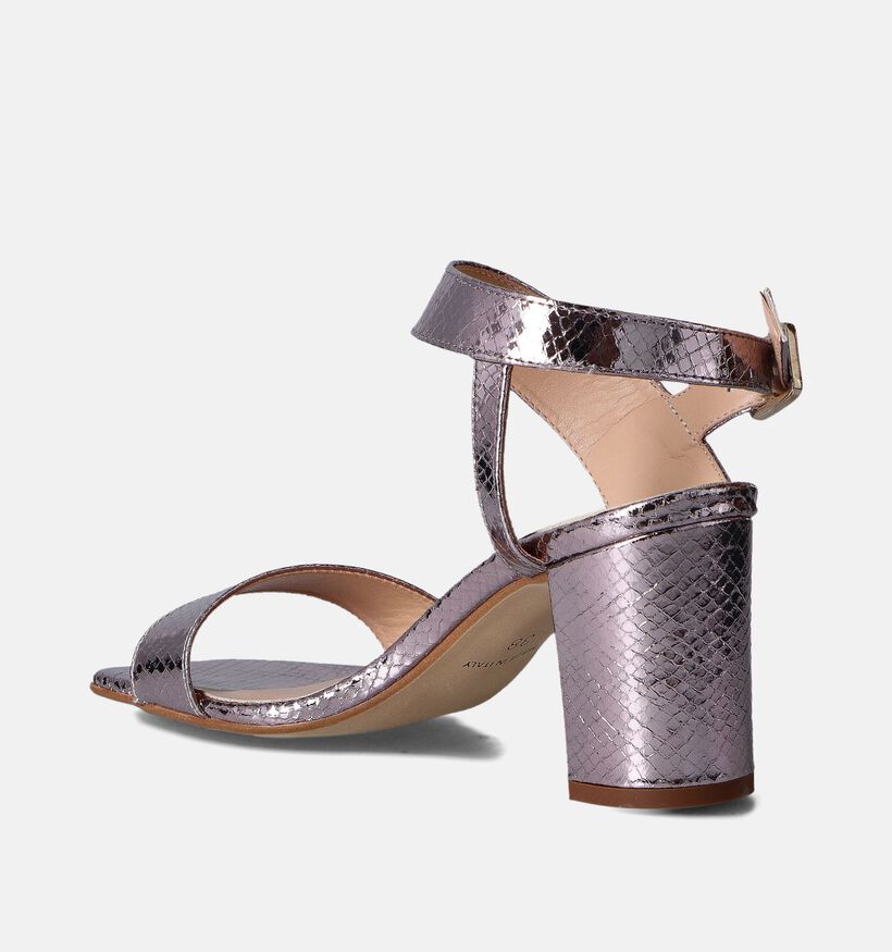 Laurent David Sandales à talons en Argent pour femmes (358590)