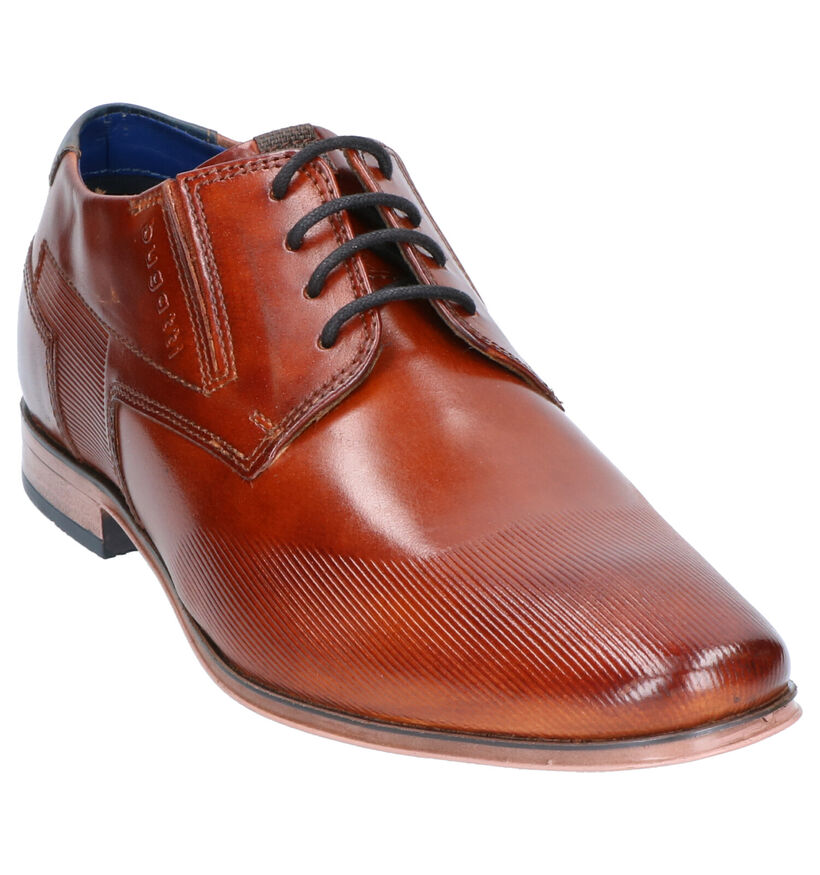 Bugatti Chaussures habillées en Cognac en cuir (255341)