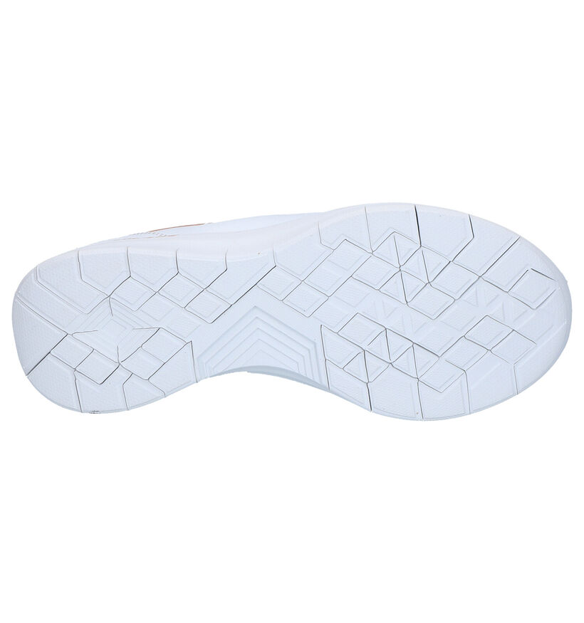 Skechers Memory Foam Baskets basses en Blanc en simili cuir (272755)