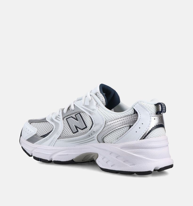 New Balance 530 Baskets basses en Blanc pour filles (375130) - pour semelles orthop&eacute;diques
