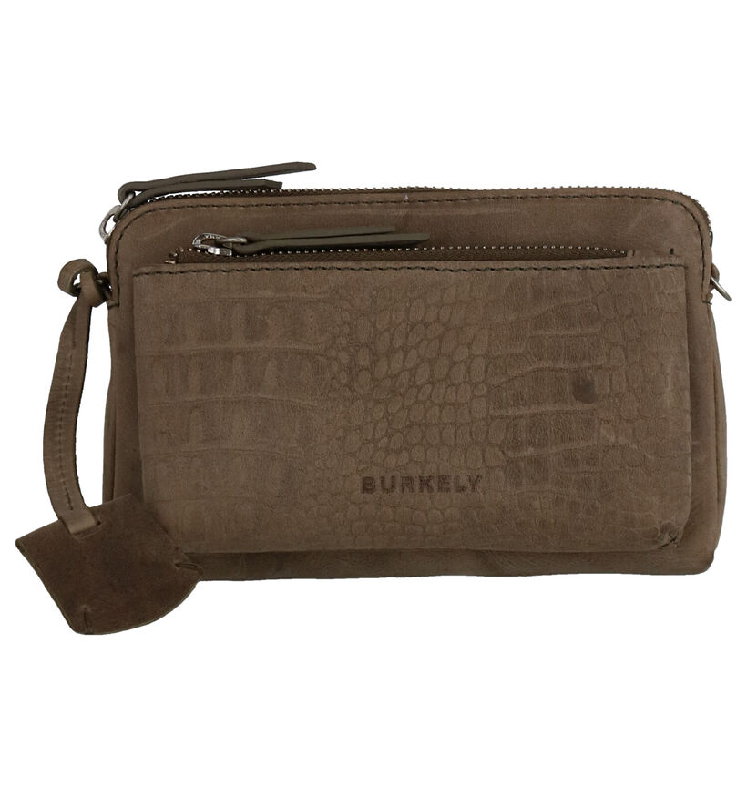 Burkely About Ally Kaki Crossbody Tas in leer (260970)