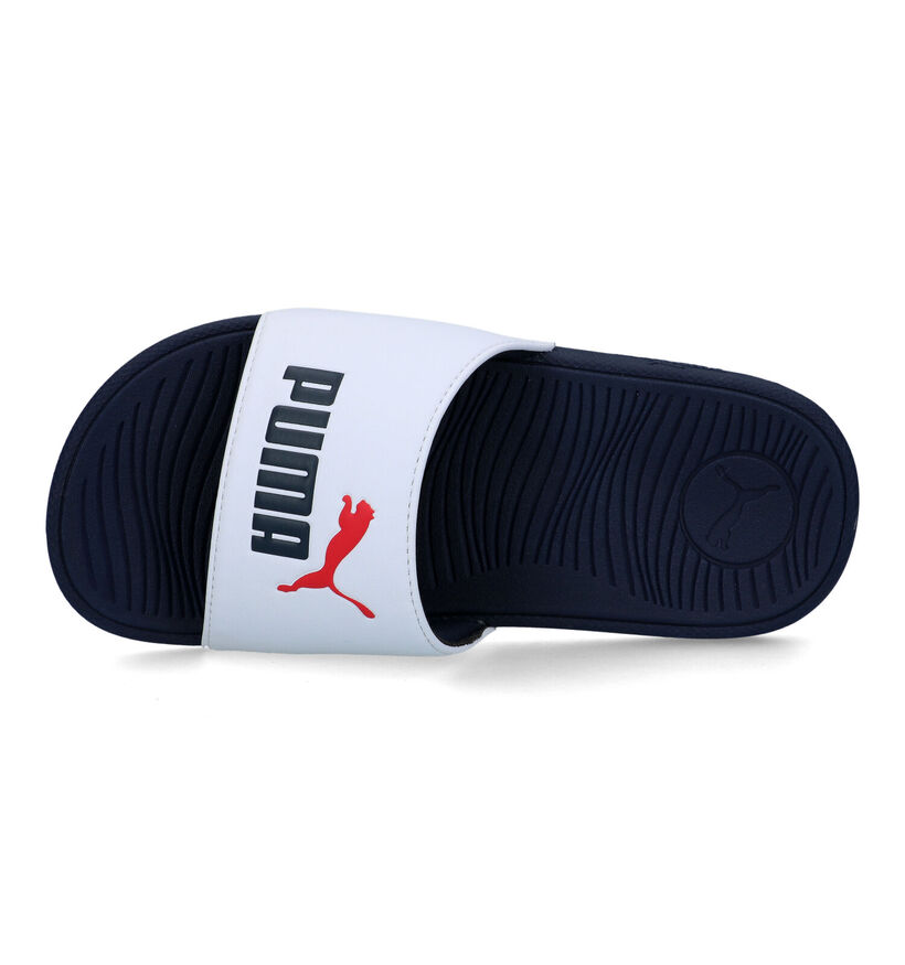 Puma Cool Cat 2.0 Blauwe Badslippers voor jongens, meisjes (350401)
